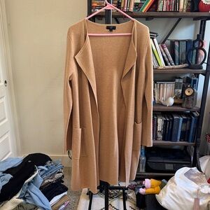 J.Crew Tan Open Front Sweater
